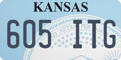 KS license plate 605ITG