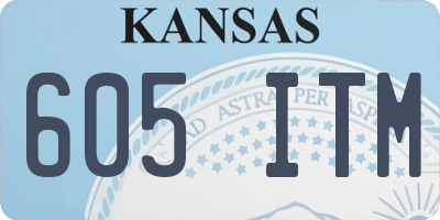 KS license plate 605ITM