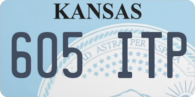 KS license plate 605ITP