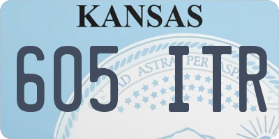 KS license plate 605ITR