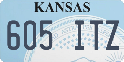 KS license plate 605ITZ