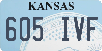 KS license plate 605IVF