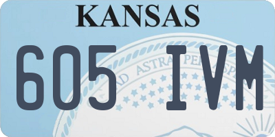 KS license plate 605IVM