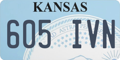 KS license plate 605IVN