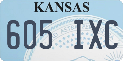 KS license plate 605IXC