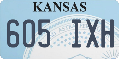 KS license plate 605IXH