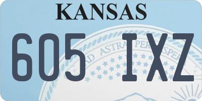 KS license plate 605IXZ