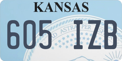 KS license plate 605IZB