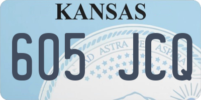 KS license plate 605JCQ
