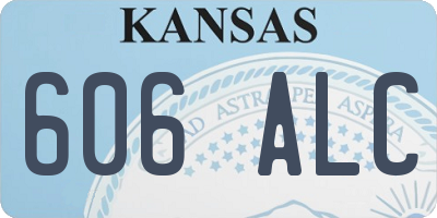 KS license plate 606ALC