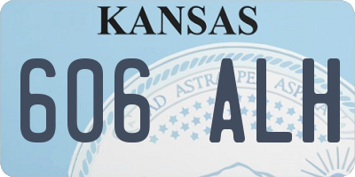 KS license plate 606ALH