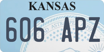 KS license plate 606APZ