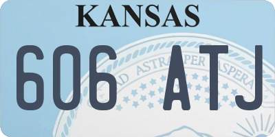 KS license plate 606ATJ