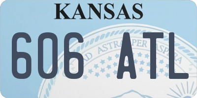 KS license plate 606ATL