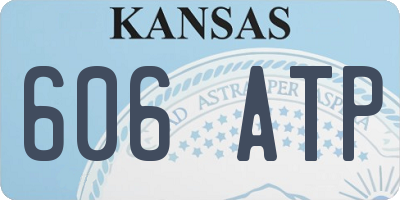 KS license plate 606ATP