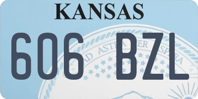 KS license plate 606BZL