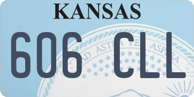 KS license plate 606CLL