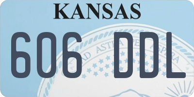 KS license plate 606DDL
