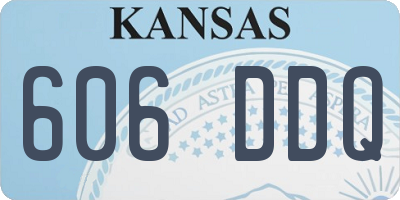 KS license plate 606DDQ