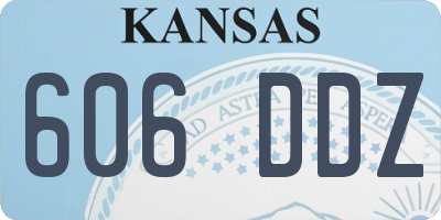 KS license plate 606DDZ
