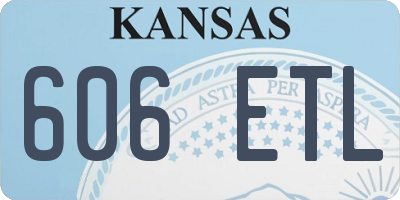 KS license plate 606ETL