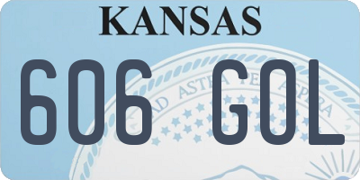 KS license plate 606GOL