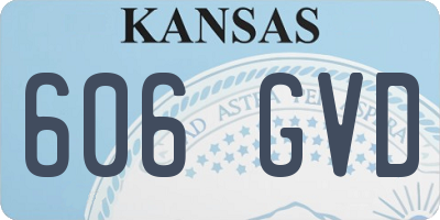 KS license plate 606GVD
