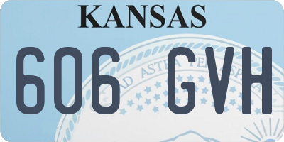 KS license plate 606GVH