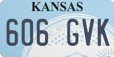 KS license plate 606GVK
