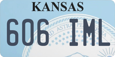 KS license plate 606IML