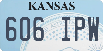 KS license plate 606IPW