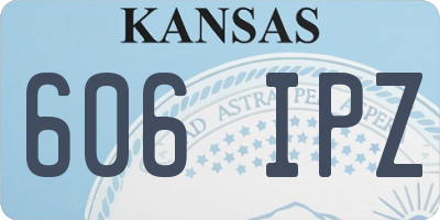 KS license plate 606IPZ