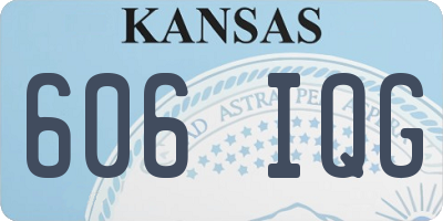 KS license plate 606IQG