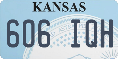 KS license plate 606IQH