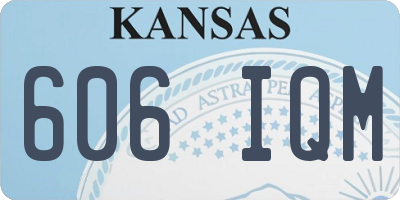 KS license plate 606IQM