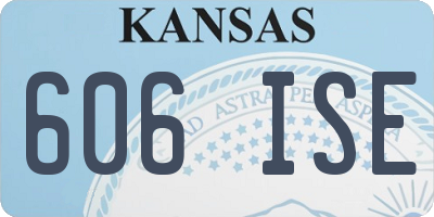 KS license plate 606ISE