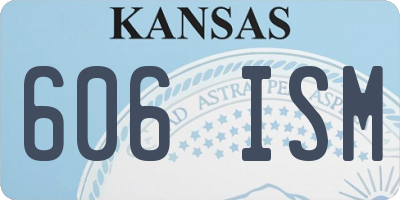 KS license plate 606ISM