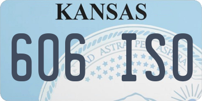 KS license plate 606ISO