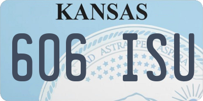 KS license plate 606ISU