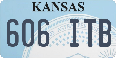 KS license plate 606ITB