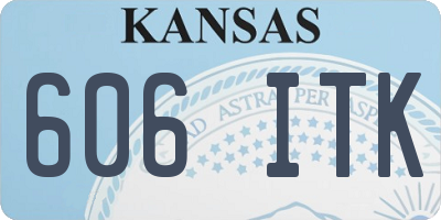 KS license plate 606ITK