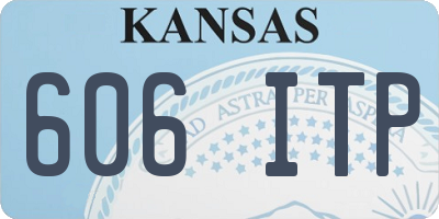 KS license plate 606ITP