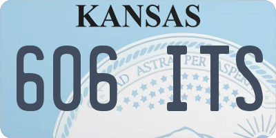 KS license plate 606ITS