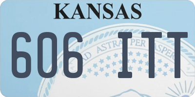 KS license plate 606ITT