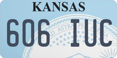 KS license plate 606IUC