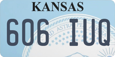 KS license plate 606IUQ