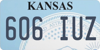 KS license plate 606IUZ