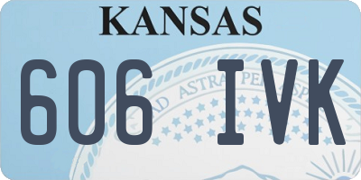 KS license plate 606IVK
