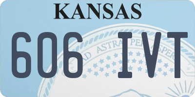 KS license plate 606IVT