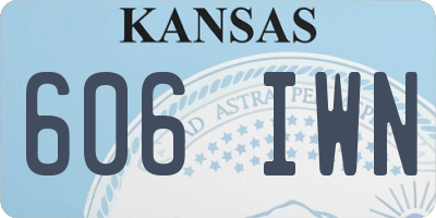 KS license plate 606IWN